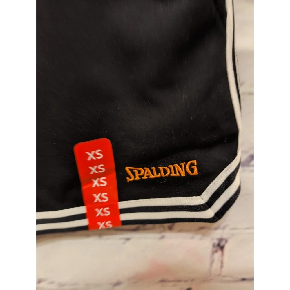 Spalding Women's Athletic Skort Black White Striped Sz XS NWT